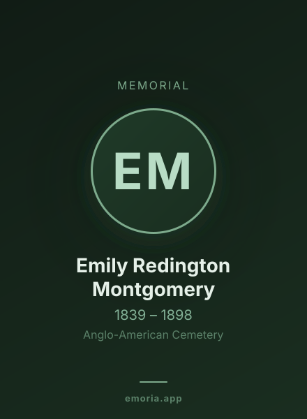 Memorial portrait of Emily Redington Montgomery