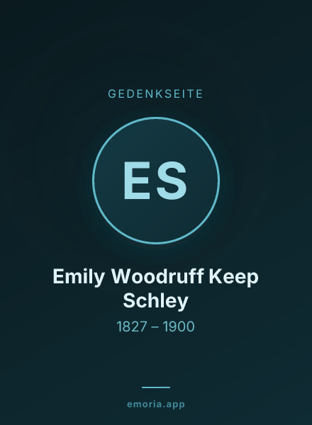 Gedenkportrait von Emily Woodruff Keep Schley