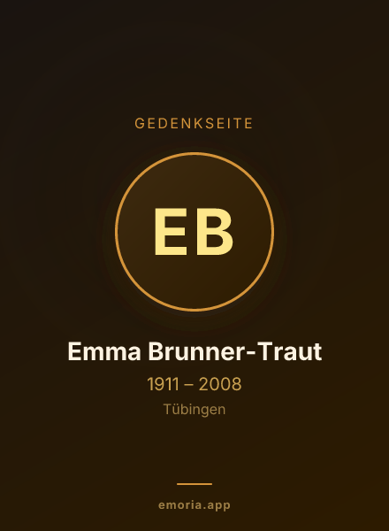 Gedenkportrait von Emma Brunner-Traut