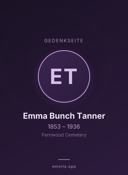 Gedenkportrait von Emma Bunch Tanner