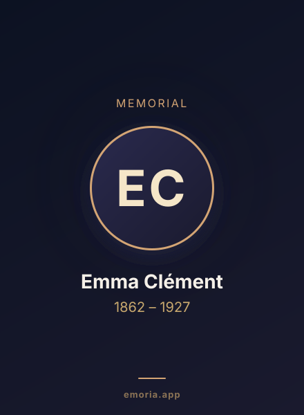Memorial portrait of Emma Clément