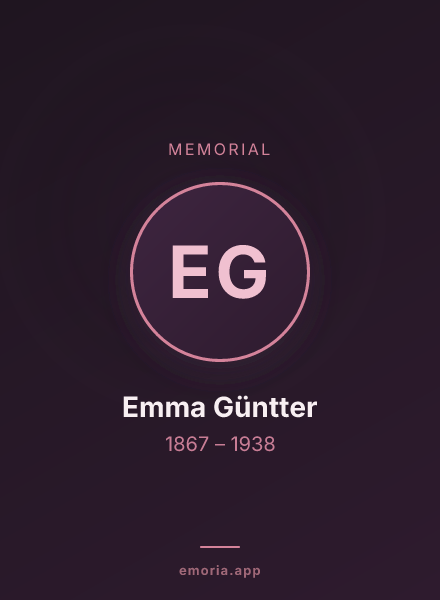 Memorial portrait of Emma Güntter