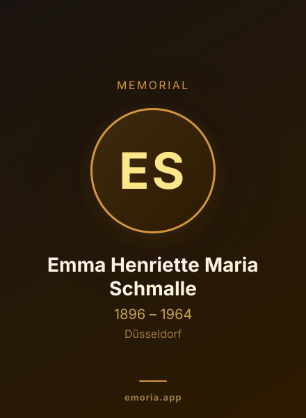 Memorial portrait of Emma Henriette Maria Schmalle