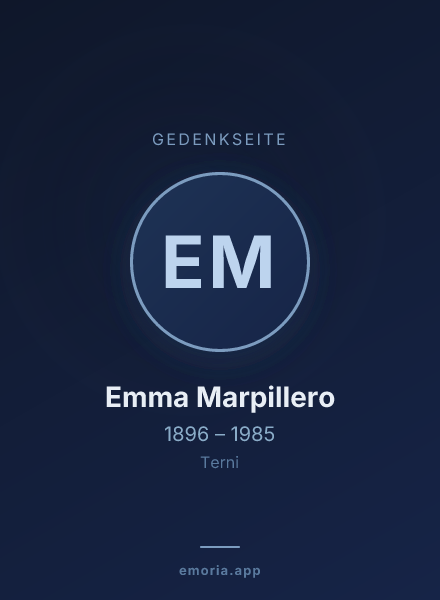 Gedenkportrait von Emma Marpillero