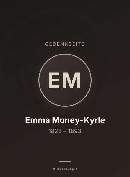 Gedenkportrait von Emma Money-Kyrle