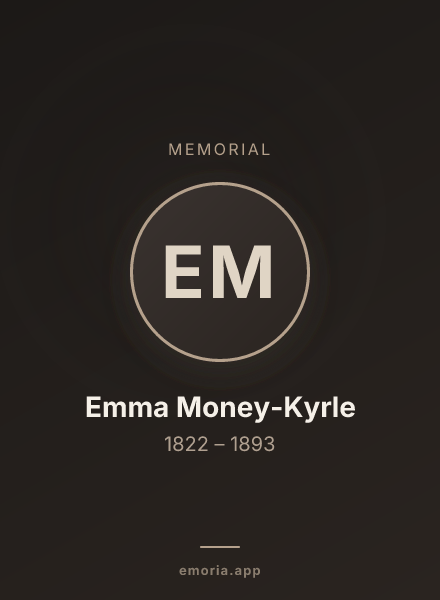 Memorial portrait of Emma Money-Kyrle