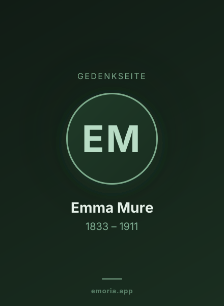 Gedenkportrait von Emma Mure