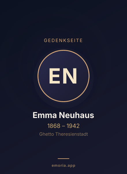 Gedenkportrait von Emma Neuhaus