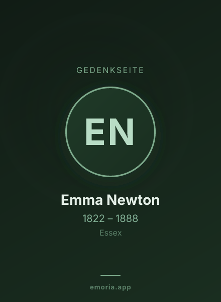 Gedenkportrait von Emma Newton