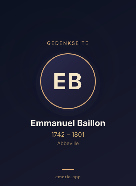 Gedenkportrait von Emmanuel Baillon