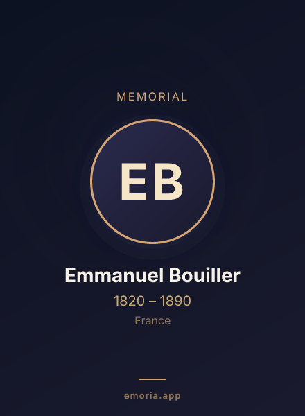 Memorial portrait of Emmanuel Bouiller