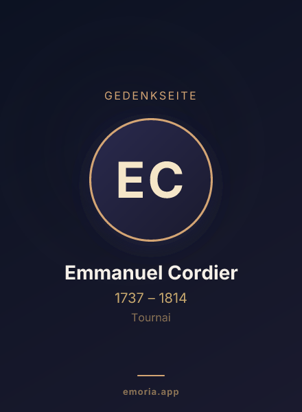 Gedenkportrait von Emmanuel Cordier