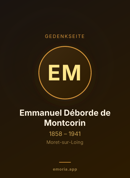 Gedenkportrait von Emmanuel Déborde de Montcorin