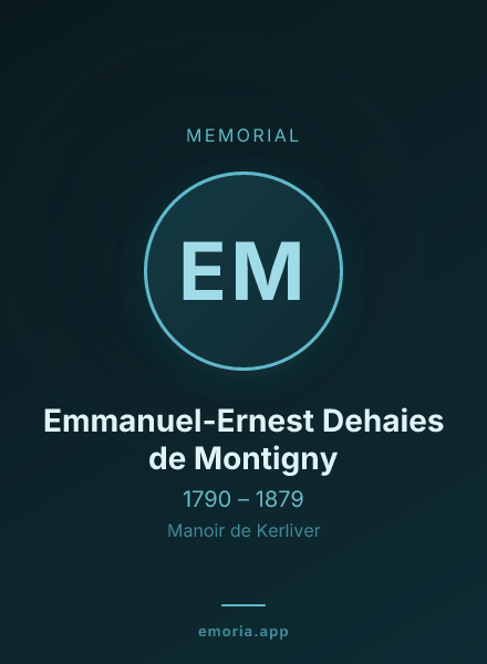Memorial portrait of Emmanuel-Ernest Dehaies de Montigny