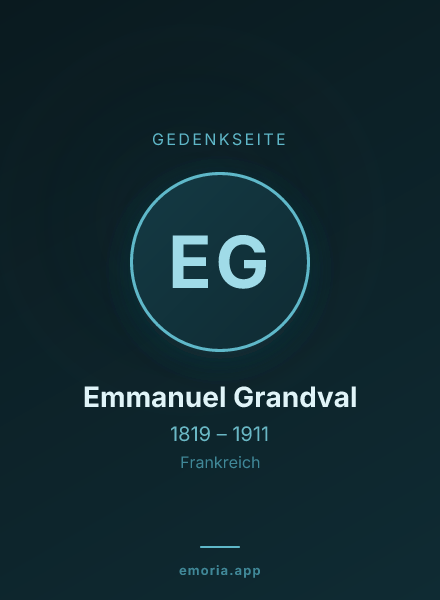 Gedenkportrait von Emmanuel Grandval