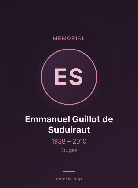 Memorial portrait of Emmanuel Guillot de Suduiraut
