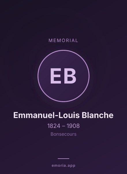 Memorial portrait of Emmanuel-Louis Blanche