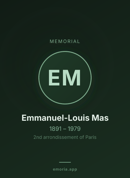 Memorial portrait of Emmanuel-Louis Mas