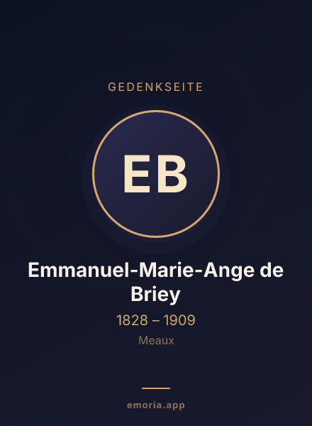 Gedenkportrait von Emmanuel-Marie-Ange de Briey