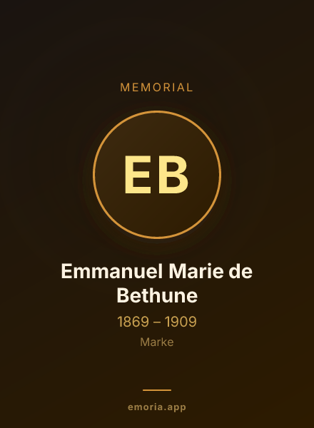 Memorial portrait of Emmanuel Marie de Bethune