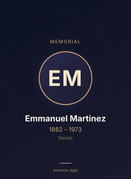 Memorial portrait of Emmanuel Martinez