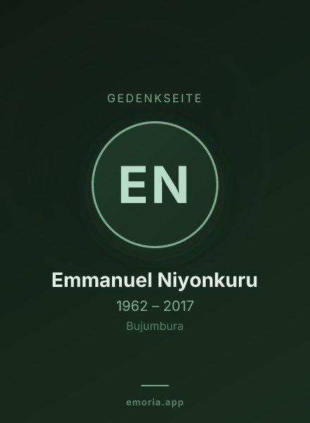 Gedenkportrait von Emmanuel Niyonkuru