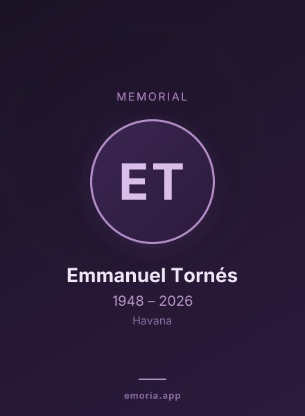 Memorial portrait of Emmanuel Tornés