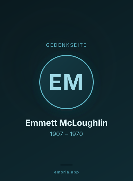 Gedenkportrait von Emmett McLoughlin