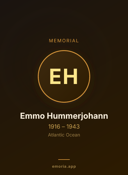 Memorial portrait of Emmo Hummerjohann