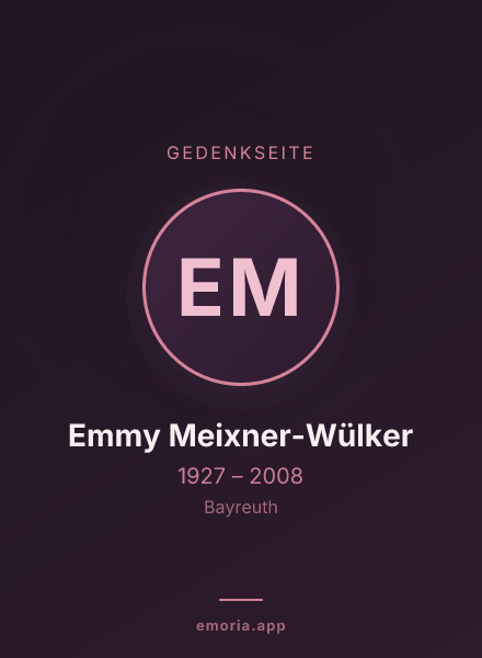 Gedenkportrait von Emmy Meixner-Wülker
