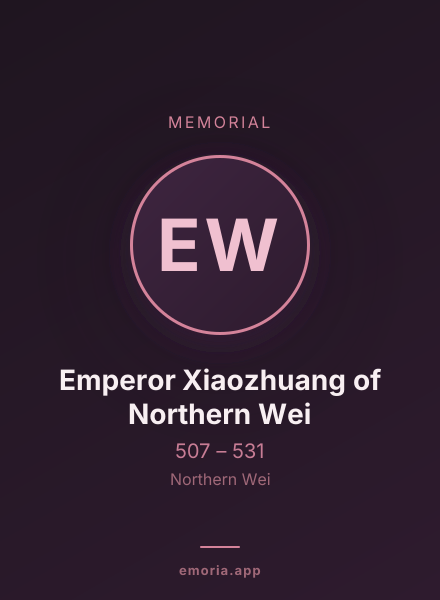 Memorial portrait of Emperor Xiaozhuang of Northern Wei