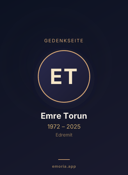 Gedenkportrait von Emre Torun