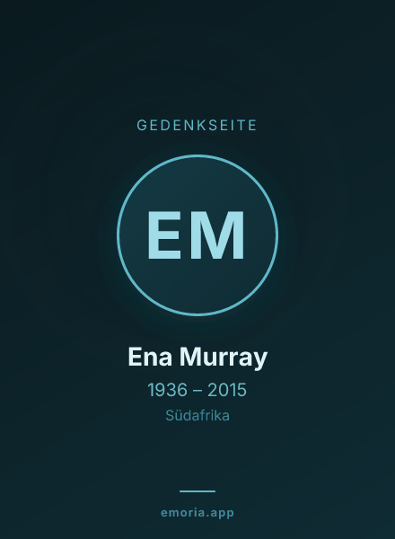 Gedenkportrait von Ena Murray