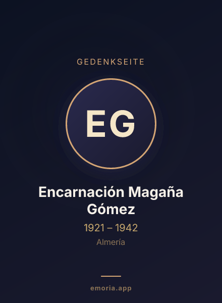 Gedenkportrait von Encarnación Magaña Gómez