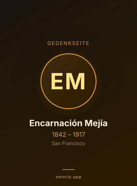 Gedenkportrait von Encarnación Mejía