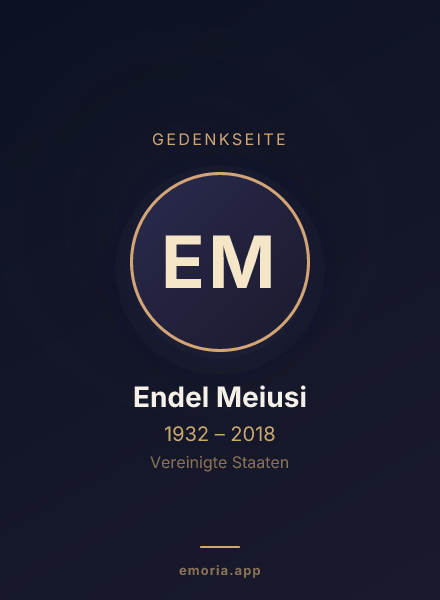 Gedenkportrait von Endel Meiusi