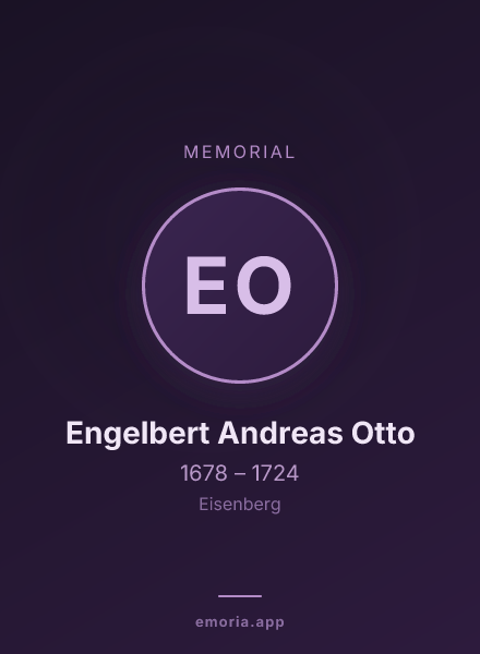 Memorial portrait of Engelbert Andreas Otto