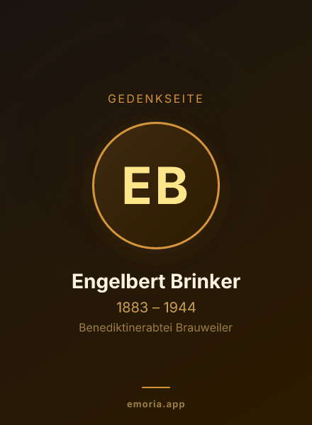 Gedenkportrait von Engelbert Brinker