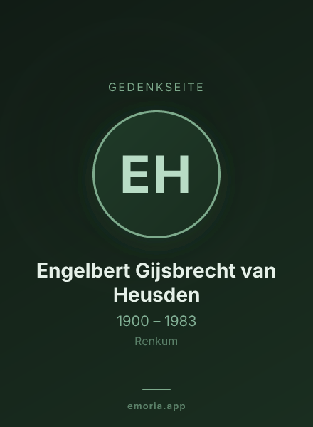 Gedenkportrait von Engelbert Gijsbrecht van Heusden