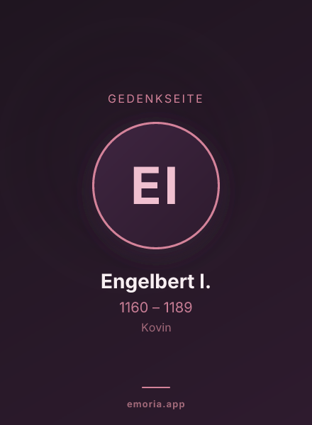 Gedenkportrait von Engelbert I.