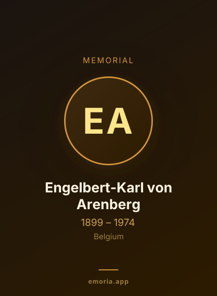 Memorial portrait of Engelbert-Karl von Arenberg