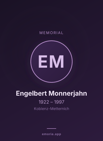 Memorial portrait of Engelbert Monnerjahn