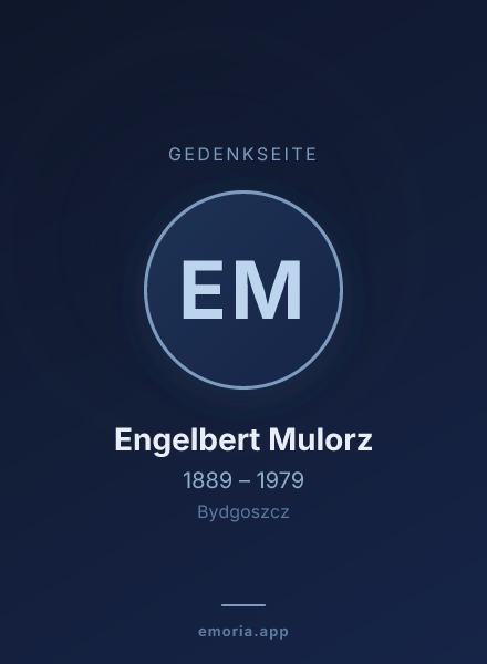 Gedenkportrait von Engelbert Mulorz