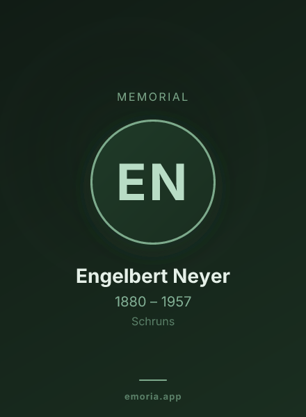 Memorial portrait of Engelbert Neyer