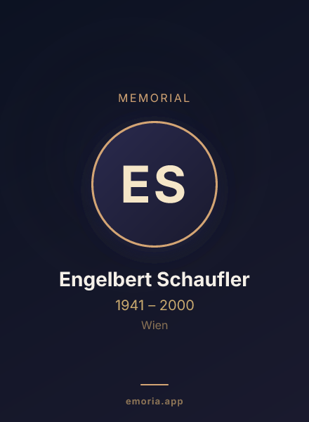 Memorial portrait of Engelbert Schaufler