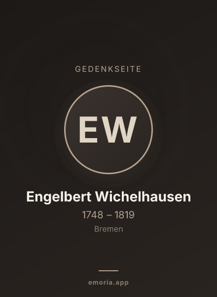 Gedenkportrait von Engelbert Wichelhausen