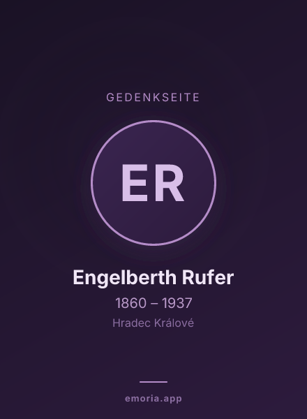 Gedenkportrait von Engelberth Rufer