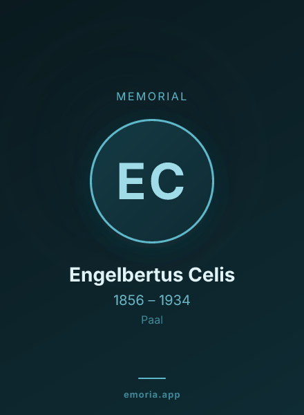 Memorial portrait of Engelbertus Celis