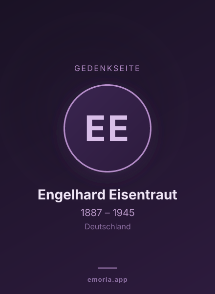 Gedenkportrait von Engelhard Eisentraut