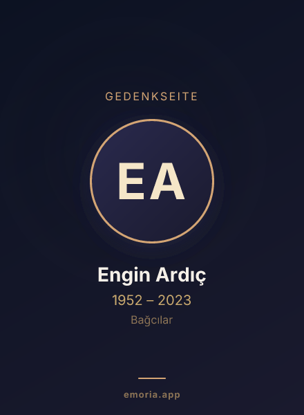 Gedenkportrait von Engin Ardıç